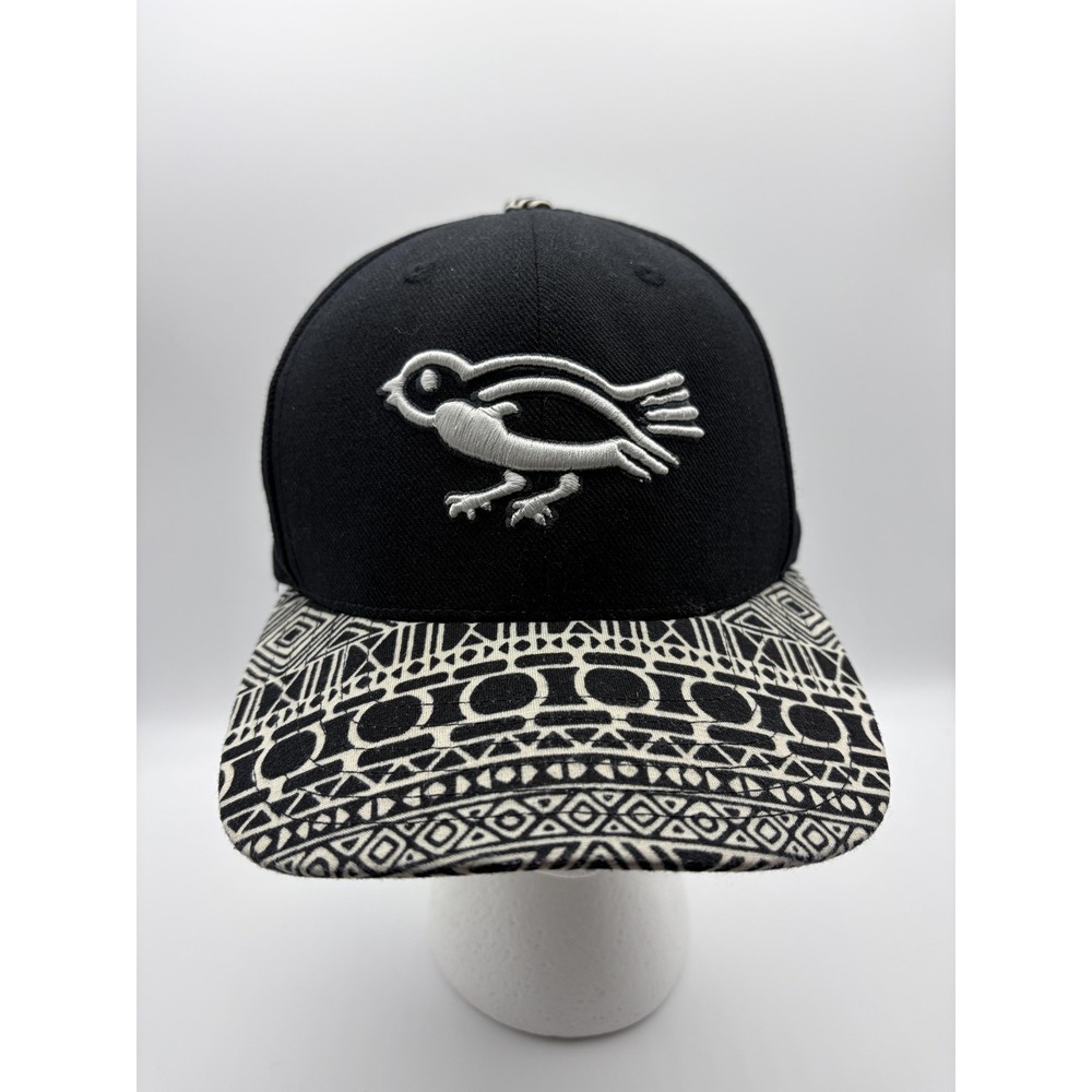 American Needle Cooperstown MLB‎ Retro Bird Hat Black Strapback Cap